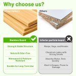2-Pack Magnetic Fridge Shelves with Wood Lids