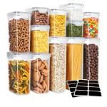 16-Pack Airtight Food Storage Containers with Labels