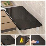 Wall-Mounted Fold-Down Table in Classic Black