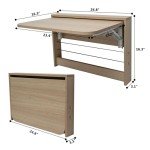 Wall-Mounted Folding Table for Home Organization