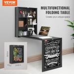 VEVOR Wall Mounted Folding Desk with Chalkboard
