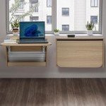 Wall-Mounted Folding Table for Home Organization