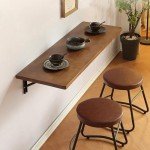 Wall Mounted Folding Table for Small Spaces