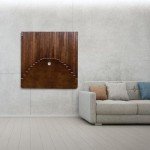 Wall-Mounted Folding Desk in Modern Wood Style
