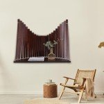 Wall-Mounted Folding Desk in Modern Wood Style
