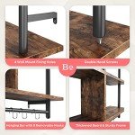 Bestier 3-Tier Floating Pipe Kitchen Shelves