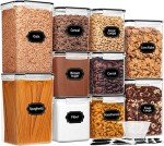 Large Airtight Food Storage Containers Set, 10 Pack