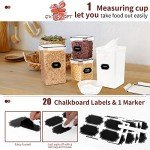 Large Airtight Food Storage Containers Set, 10 Pack