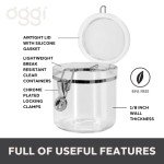 Jumbo Clear Airtight Food Storage Canister 150 oz