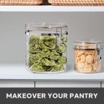 Jumbo Clear Airtight Food Storage Canister 150 oz