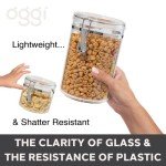 Jumbo Clear Airtight Food Storage Canister 150 oz