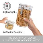 Jumbo Clear Airtight Food Storage Canister 150 oz