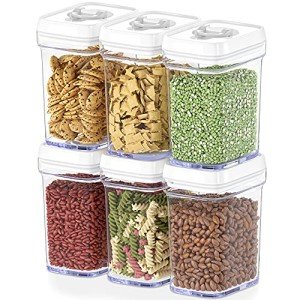 Airtight Food Storage Containers for Pantry – 6 Pack