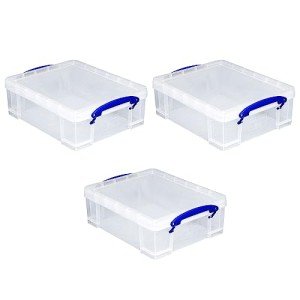 Stackable 8.1L Storage Bins with Clip Lock Handles