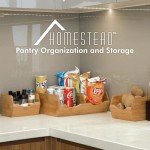 Bamboo Stackable Pantry Storage Bins - Set of 3