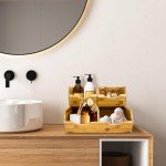 Bamboo Stackable Pantry Storage Bins - Set of 3