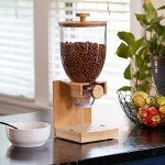 Bamboo Cereal Dispenser for Easy Kitchen Storage