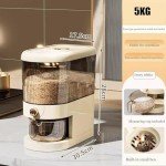 11LB Rice Dispenser with Measuring Cylinder for Kitchen