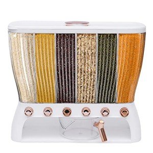 Wall-Mounted Dry Food Dispenser with Cup