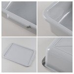 3 Pack Food Storage Tubs with Lids – Grey