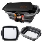 Large Collapsible BBQ Prep Tub with Lid