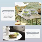 10-Pack Glass Meal Prep Containers with Snap Lids
