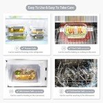 10-Pack Glass Meal Prep Containers with Snap Lids