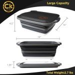 Large Collapsible BBQ Prep Tub with Lid
