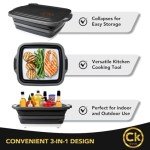 Large Collapsible BBQ Prep Tub with Lid