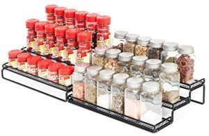 Expandable 3-Tier Spice Rack Organizer - Black