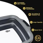 Large Collapsible BBQ Prep Tub with Lid