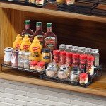 Expandable 3-Tier Spice Rack Organizer - Black