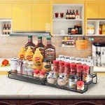 Expandable 3-Tier Spice Rack Organizer - Black