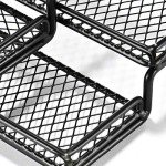 Expandable 3-Tier Spice Rack Organizer - Black