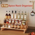 3-Tier Spice Rack Organizer for Cabinets and Pantries