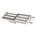 Expandable 3-Tier Spice Rack Organizer - Black