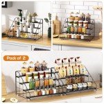 4-Tier Spice Rack Organizer - 2 Pack