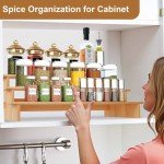 3-Tier Spice Rack Organizer for Cabinets and Pantries