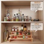 3-Tier Spice Rack Organizer for Cabinets and Pantries