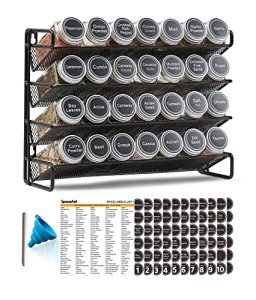 SpaceAid 28-Jar Spice Rack Organizer Set