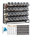 SpaceAid 28-Jar Spice Rack Organizer Set