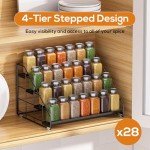 4-Tier Spice Rack Organizer - 2 Pack