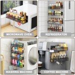 Magnetic Spice Rack Organizer for Refrigerator - 4 Pack