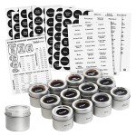 Magnetic Spice Jars with Sift-and-Pour Lids