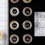 Magnetic Spice Jars with Sift-and-Pour Lids