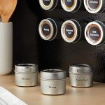 Magnetic Spice Jars with Sift-and-Pour Lids