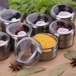 Magnetic Stainless Steel Spice Tins with Labels