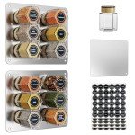 Magnetic Spice Tin Set with Labels and Wall Plates