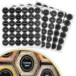 Magnetic Spice Tin Set with Labels and Wall Plates