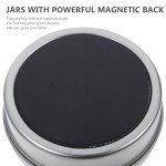 Magnetic Spice Containers with Transparent Lids - 3 oz